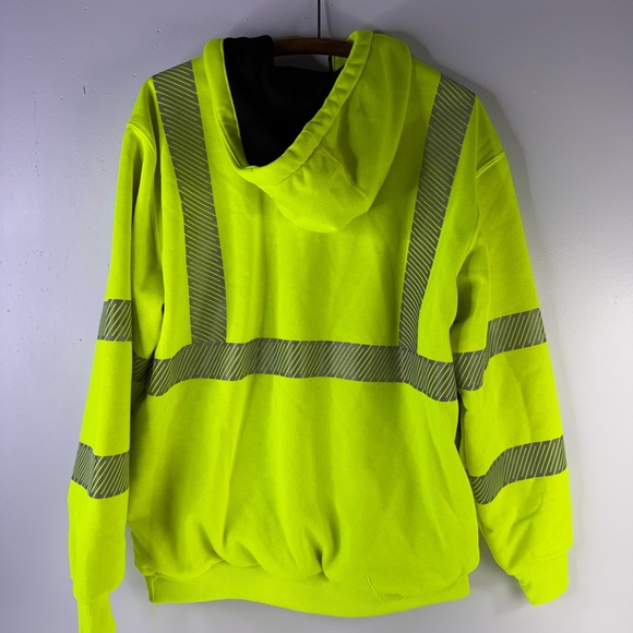 Carhartt Men's Hi Vis Class 3 Thermal Zip Hoodie size medium EUC - Picture 5 of 9